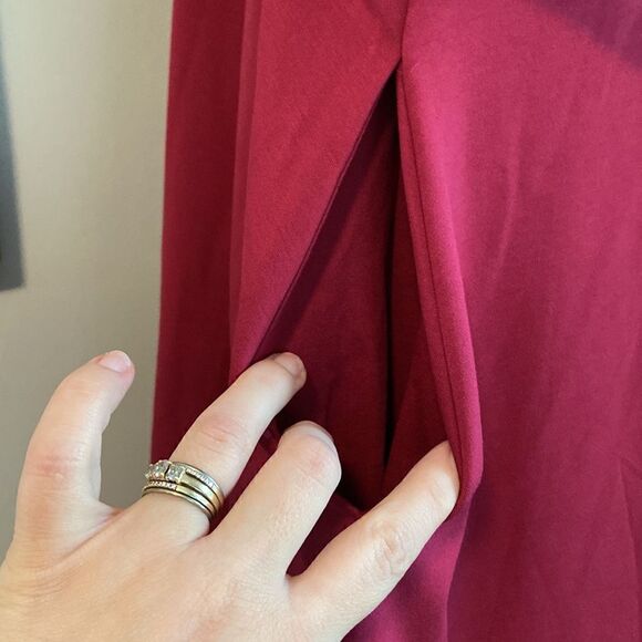 City Chic Deep Fuchsia Cute Girl Elbow Sleeve Dress with Pockets Size XXL / 24 - Picture 4 of 9